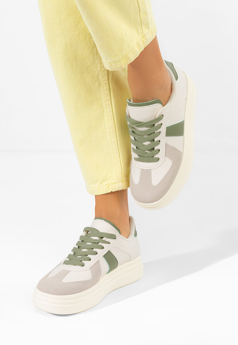 Białe sneakersy na platformie Serinia V2