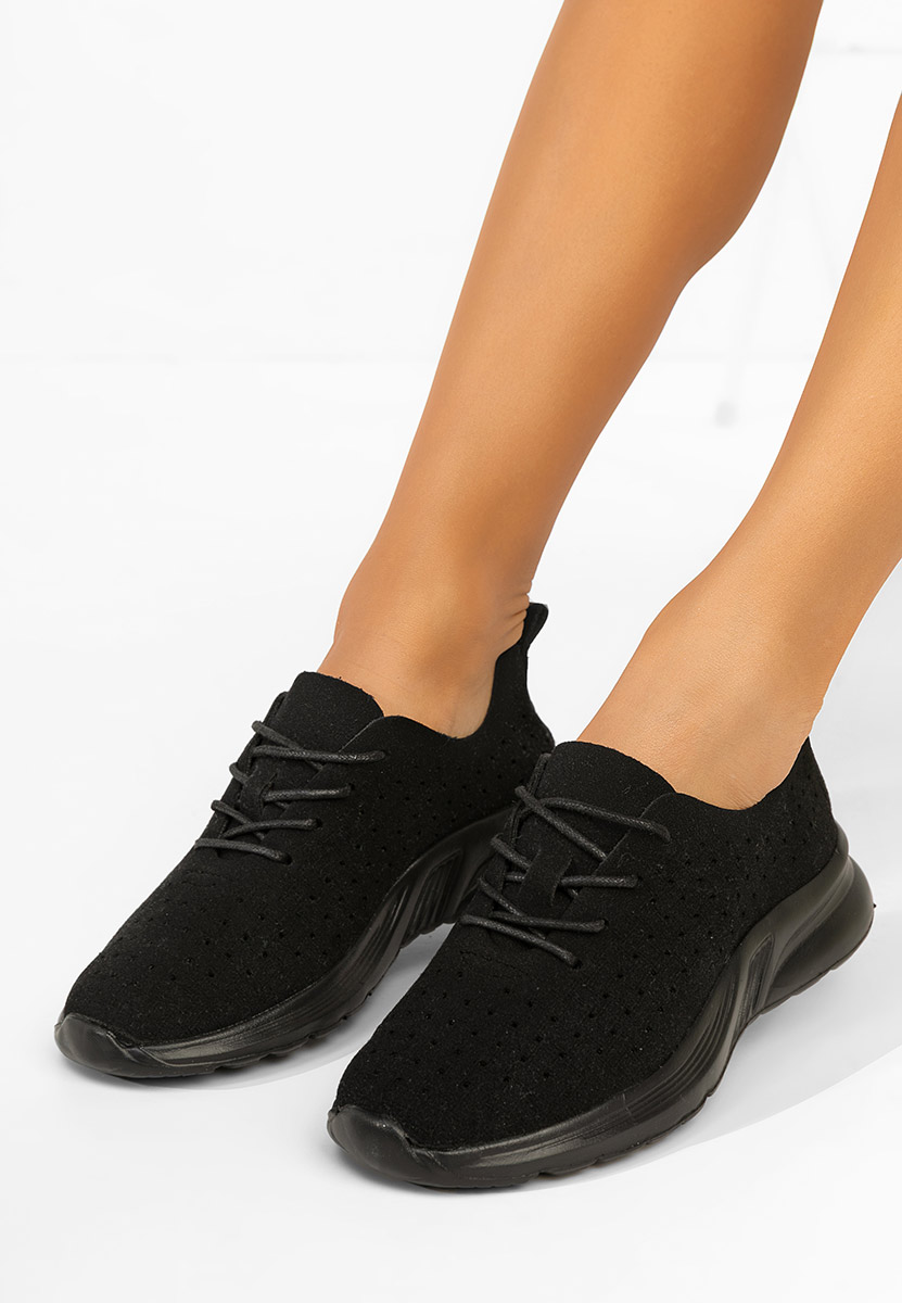 Czarne sneakersy damskie Clarence V2