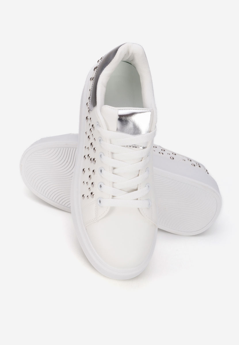 Białe sneakersy na platformie Lindalia V2