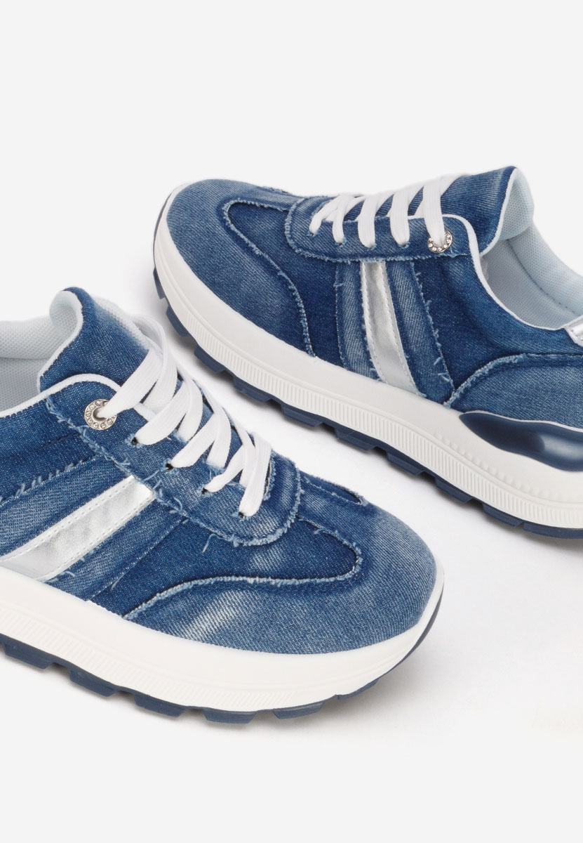 Granatowe sneakersy damskie Elenya
