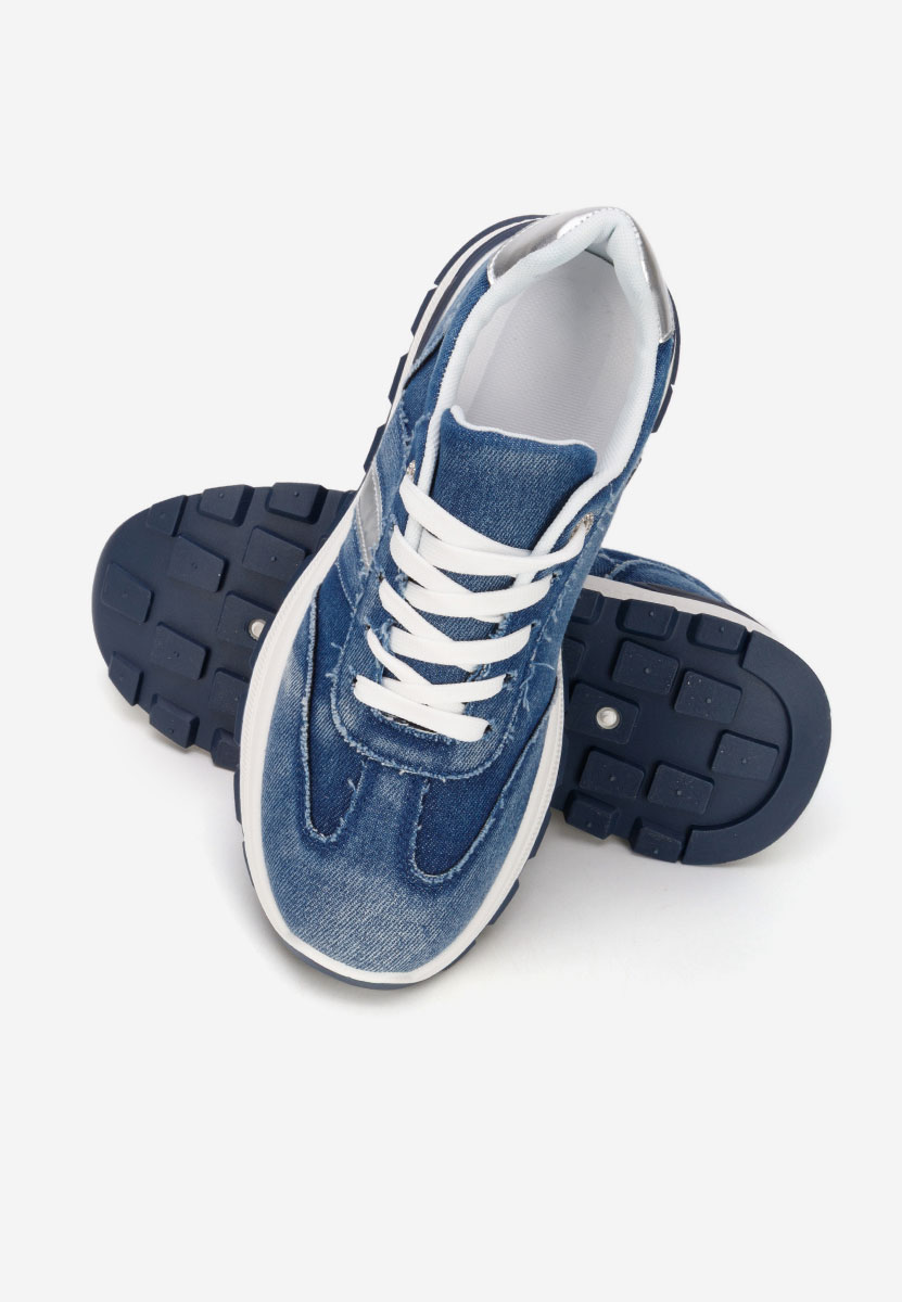 Granatowe sneakersy damskie Elenya