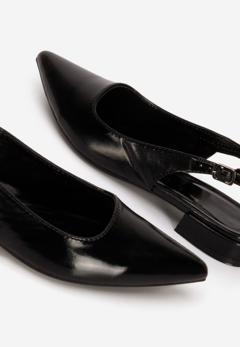 Czarne czółenka bez pięt Navoia