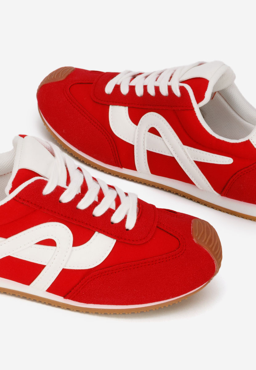 Czerwone sneakersy damskie Kalindia