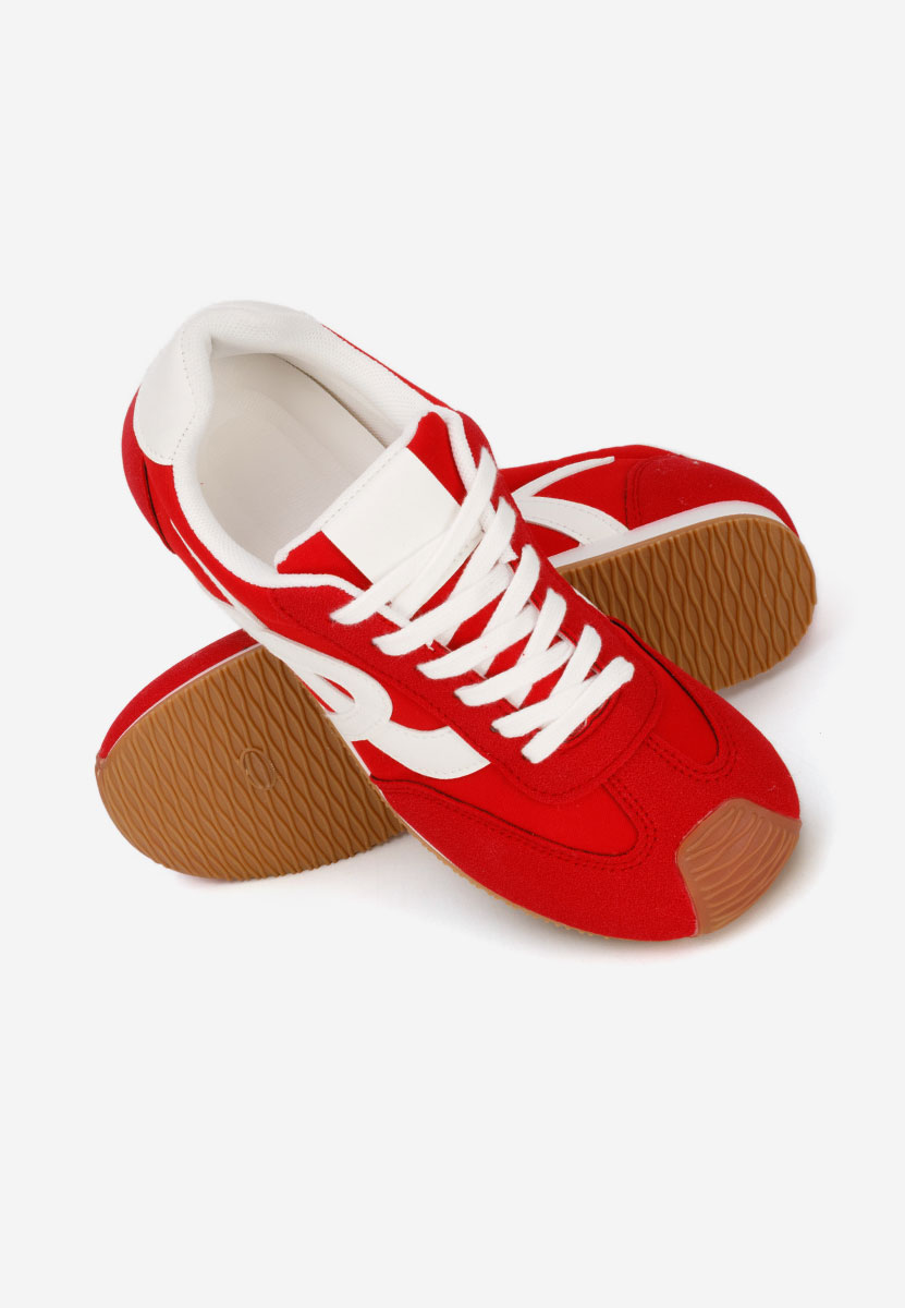 Czerwone sneakersy damskie Kalindia