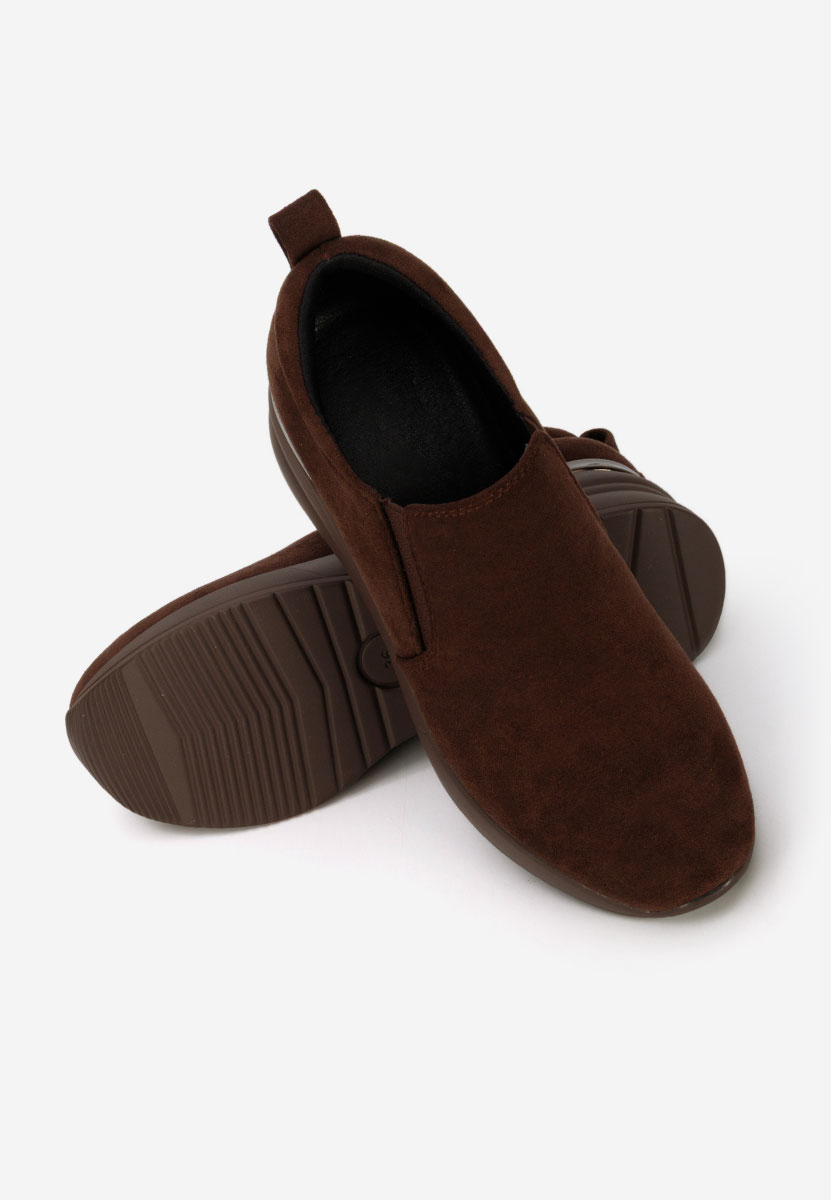 Brązowe półbuty na platformie Leanne V2