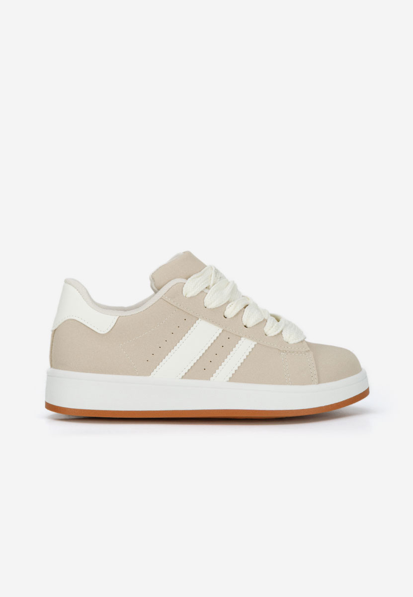 Beżowe sneakersy damskie Antoneta