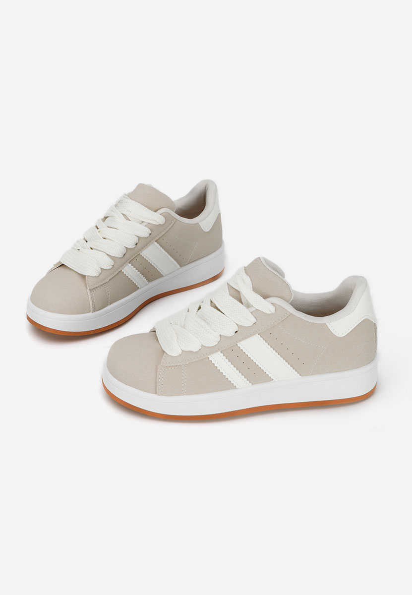 Beżowe sneakersy damskie Antoneta