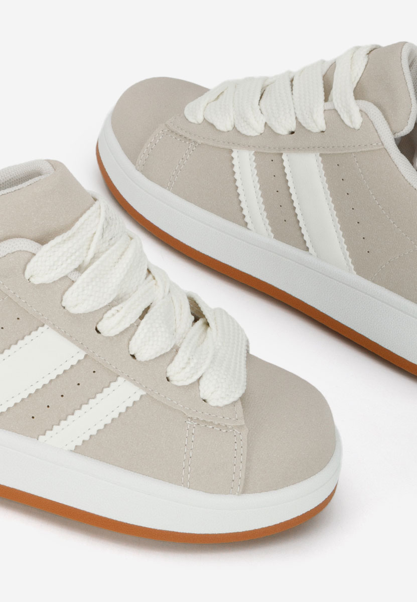 Beżowe sneakersy damskie Antoneta