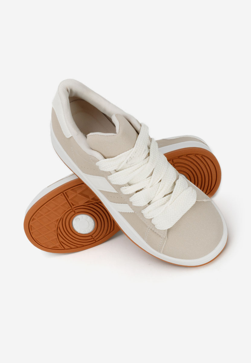 Beżowe sneakersy damskie Antoneta