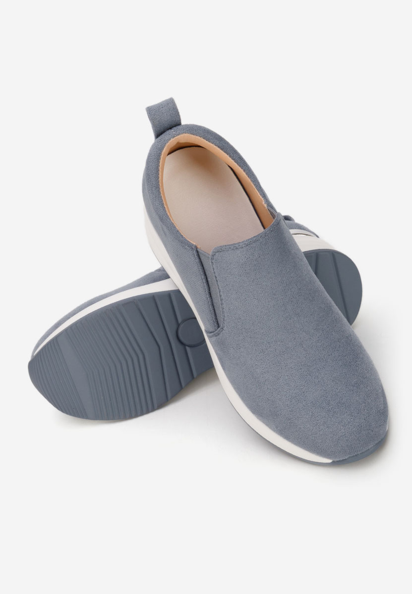 Niebieskie półbuty na platformie Leanne