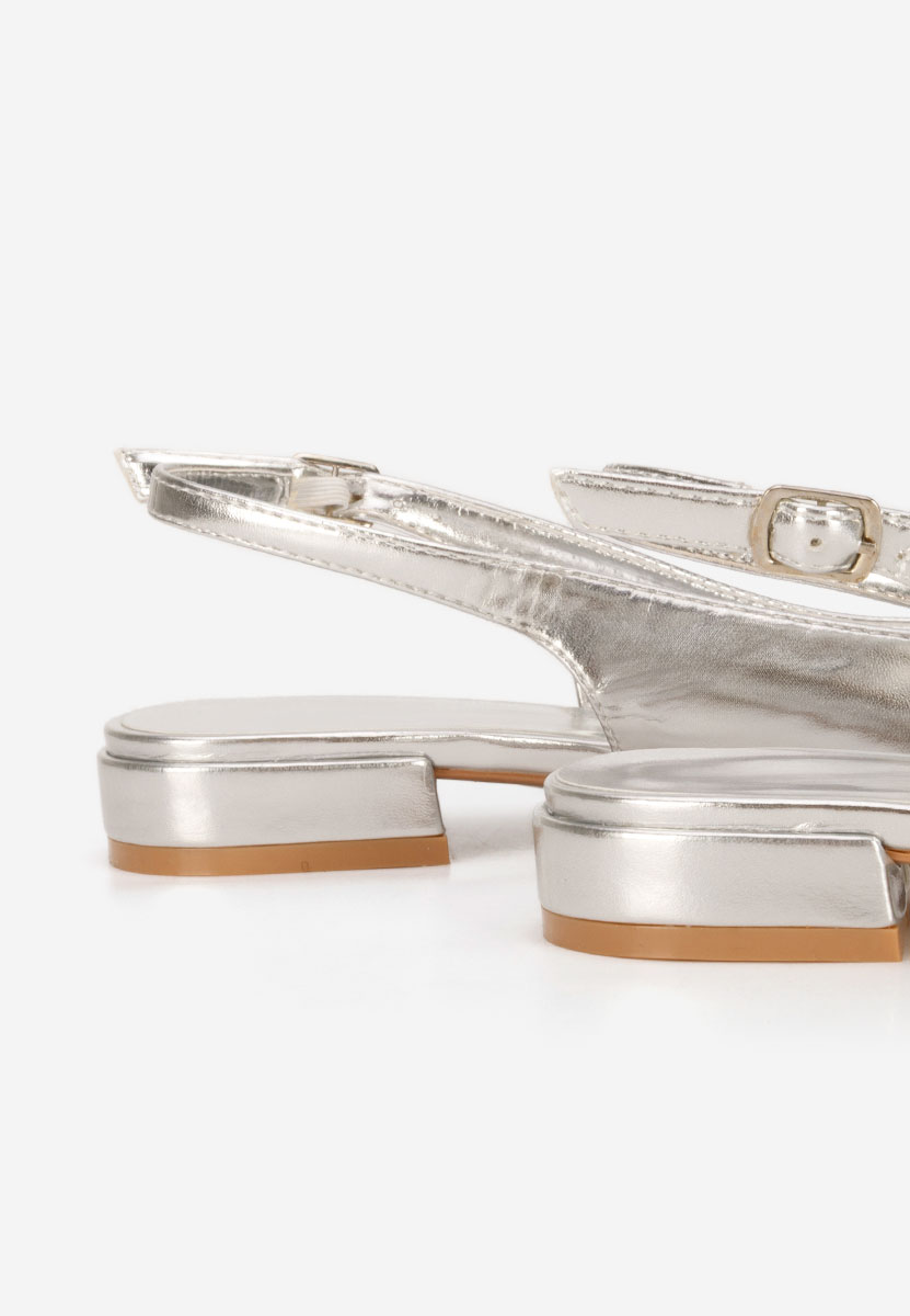 Srebrne czółenka bez pięt Navoia