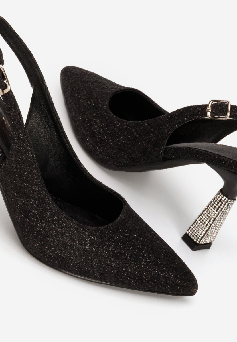 Czarne czółenka damskie Axellia