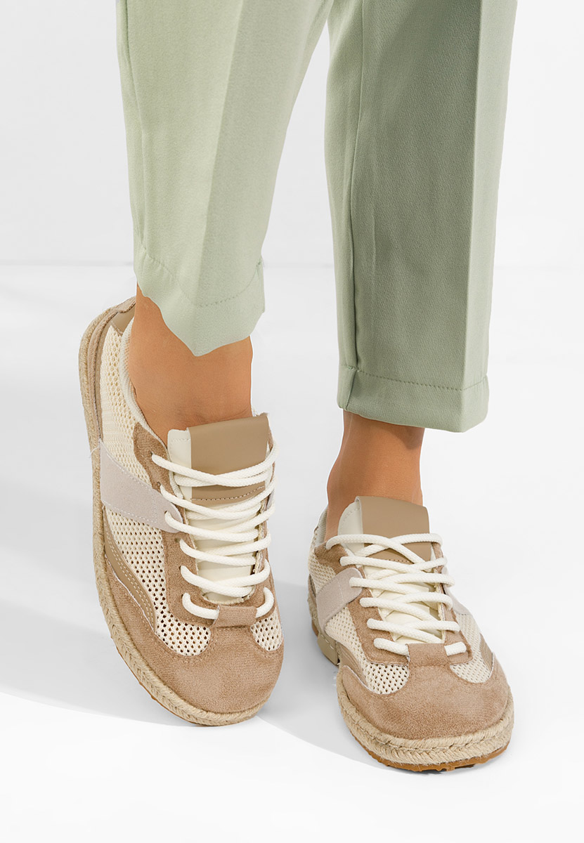 Khaki sneakersy damskie Dianka