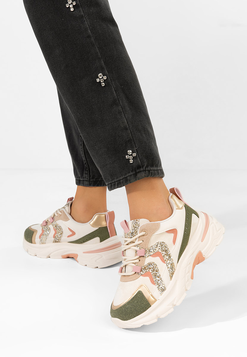 Wielokolorowy sneakersy na platformie Odinea V2