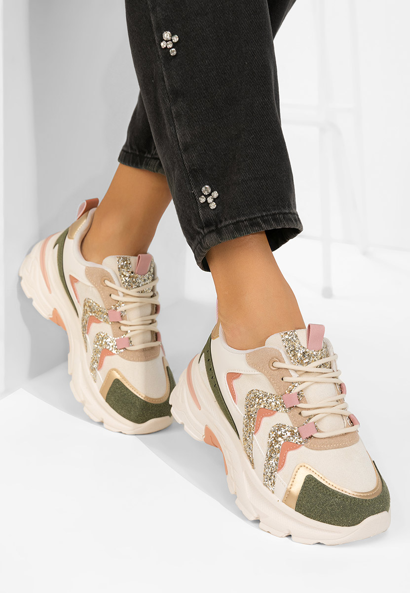 Wielokolorowy sneakersy na platformie Odinea V2