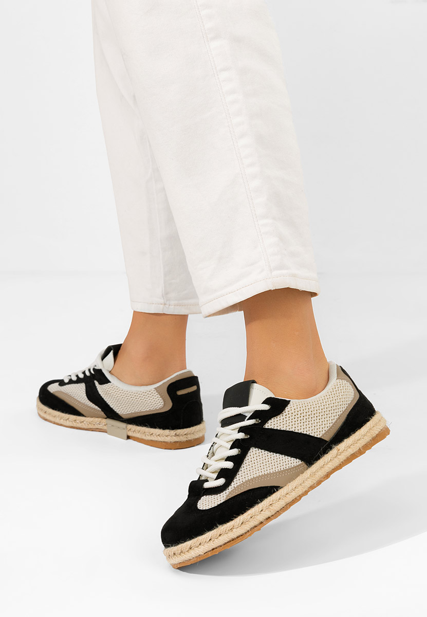 Czarne sneakersy damskie Dianka