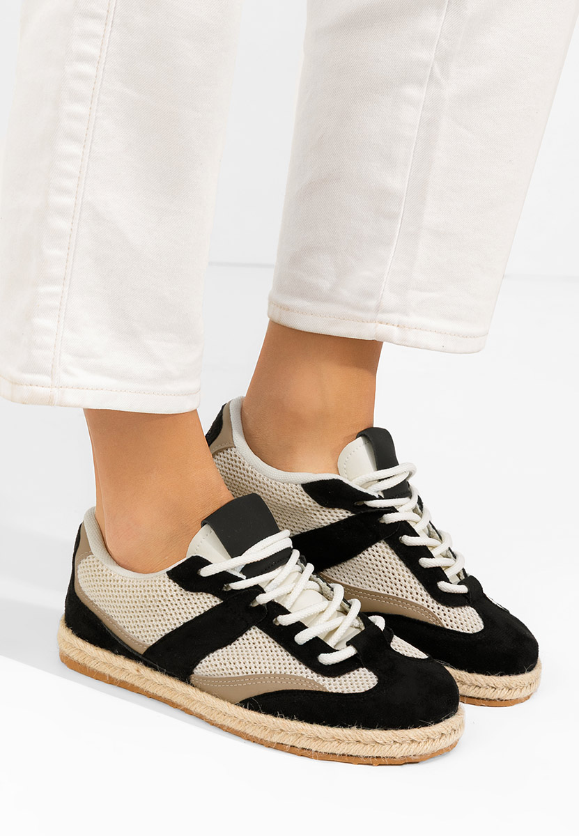 Czarne sneakersy damskie Dianka