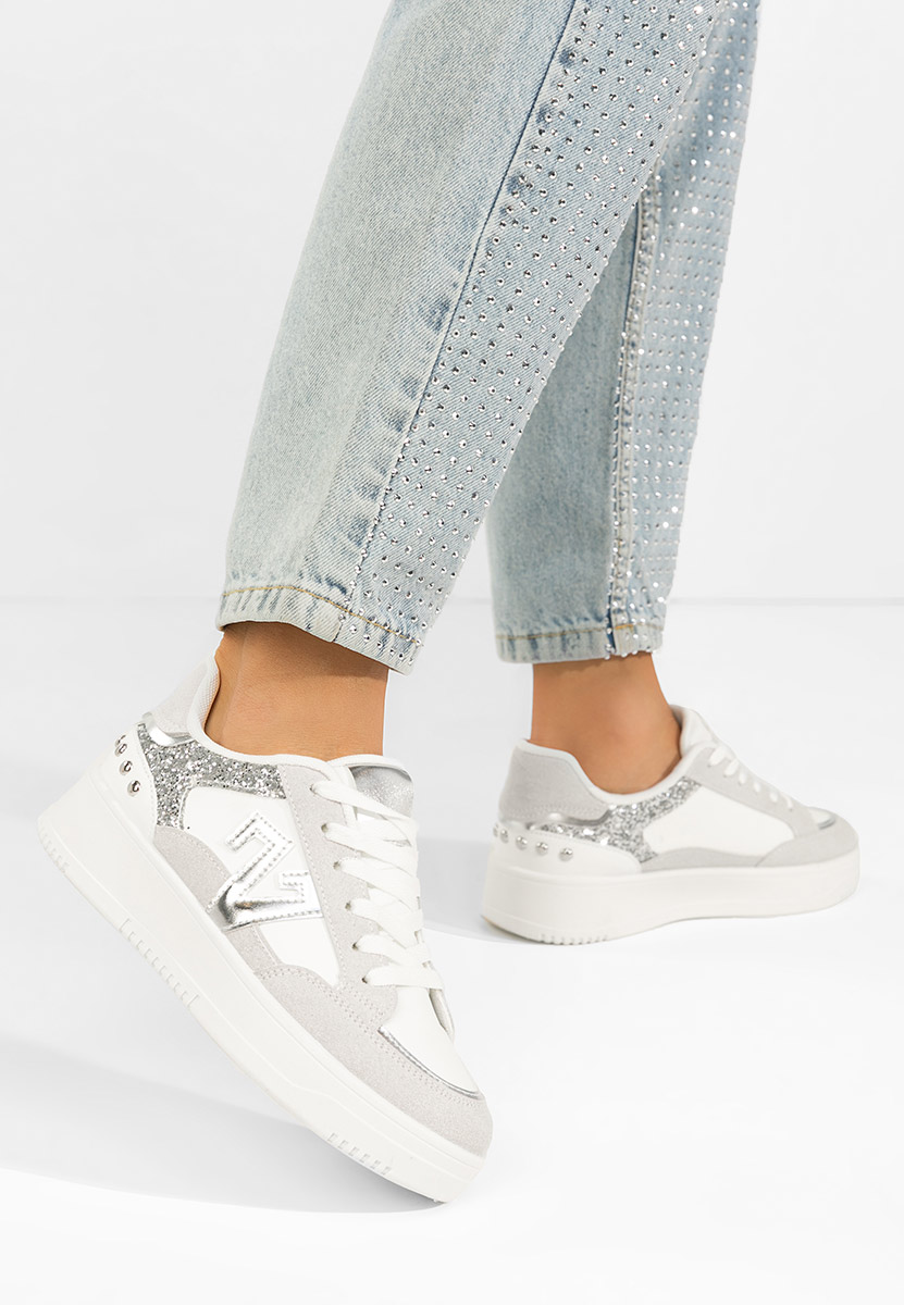 Białe sneakersy damskie Taunya