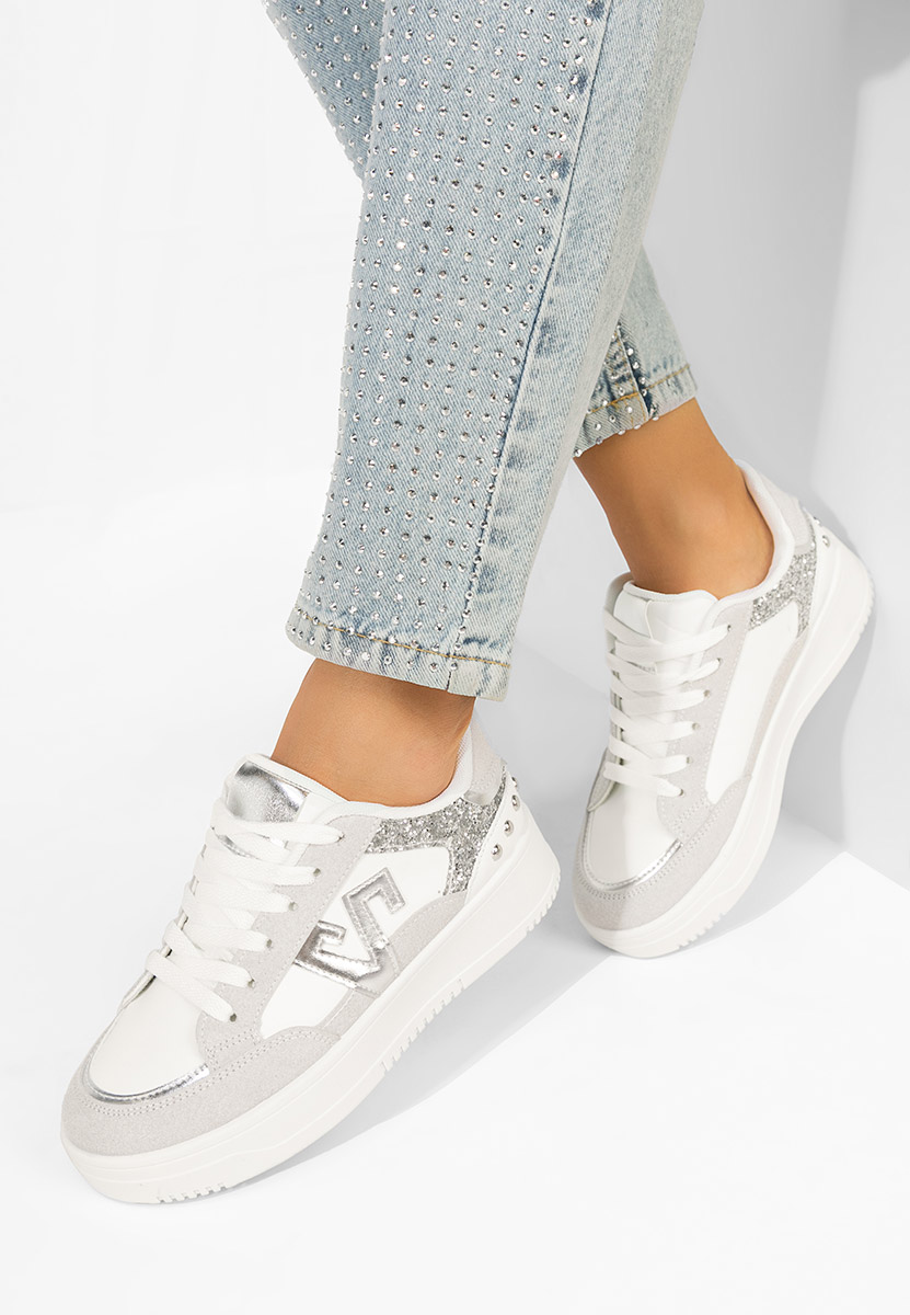 Białe sneakersy damskie Taunya