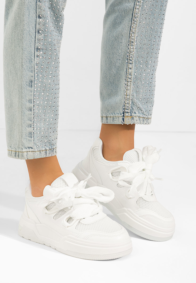 Białe sneakersy damskie Amelora