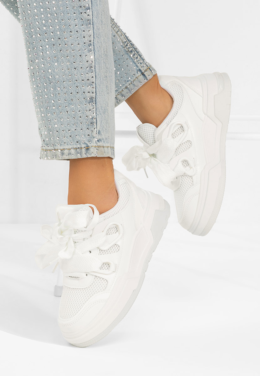 Białe sneakersy damskie Amelora