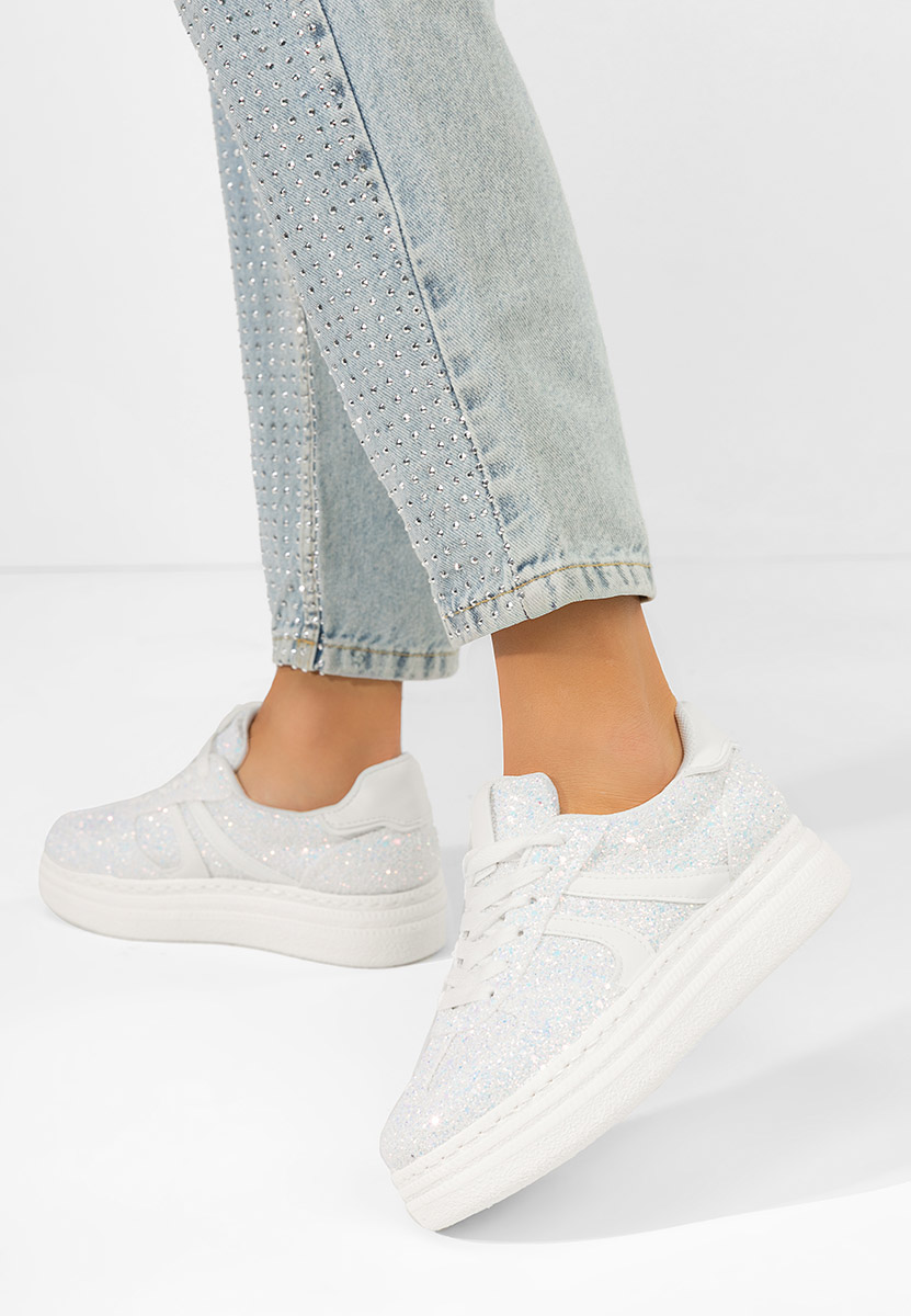 Białe sneakersy damskie Zareena