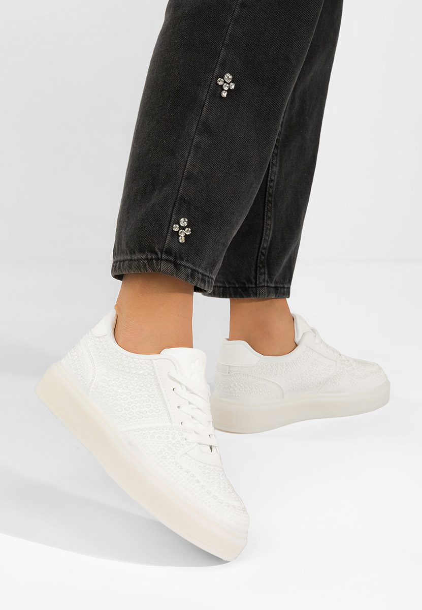 Białe sneakersy damskie Olivina