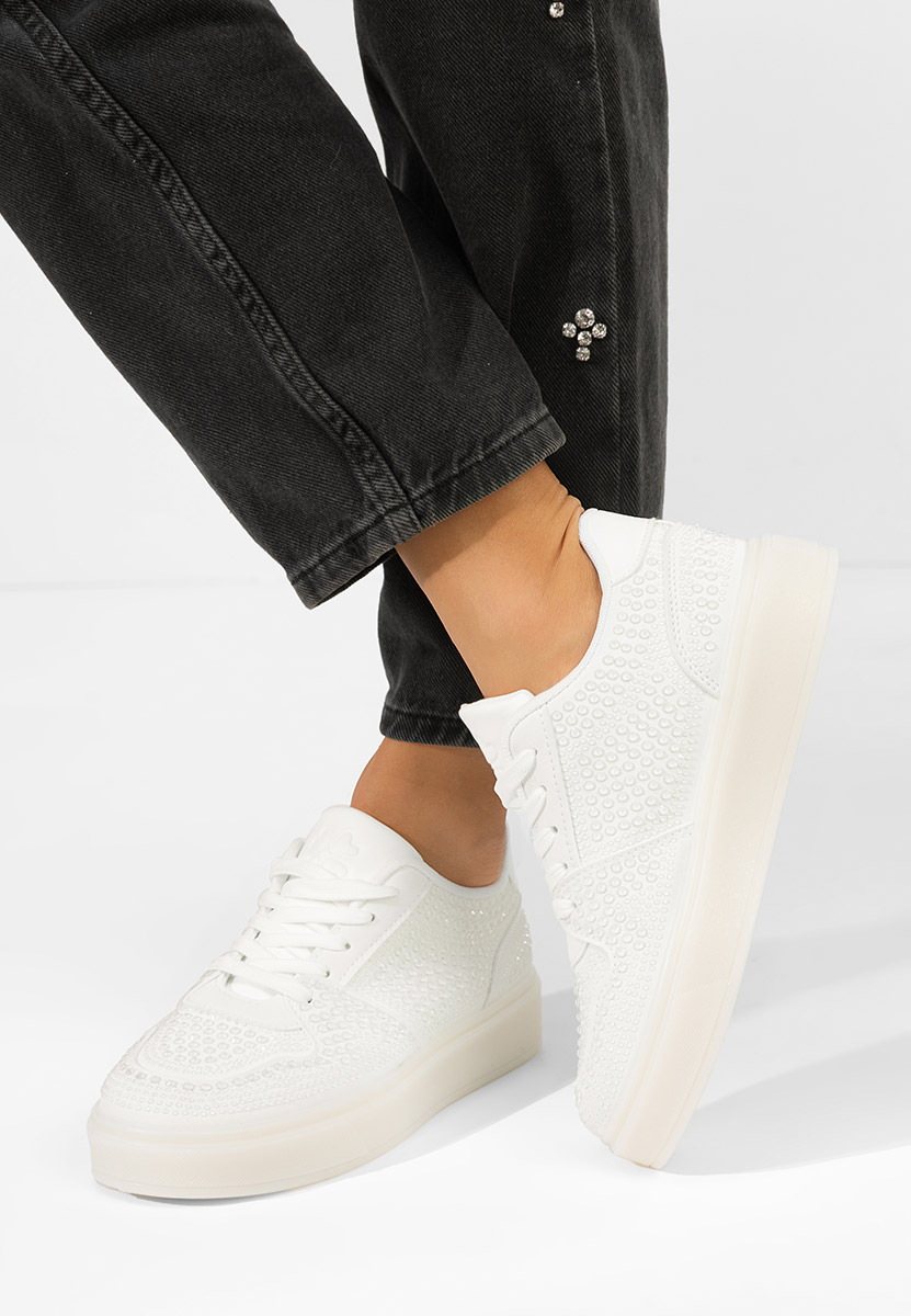 Białe sneakersy damskie Olivina