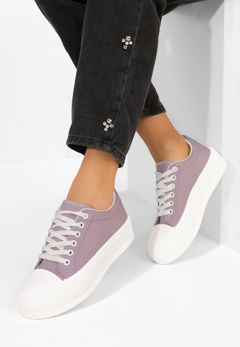 Fioletowe trampki na platformie Antonea