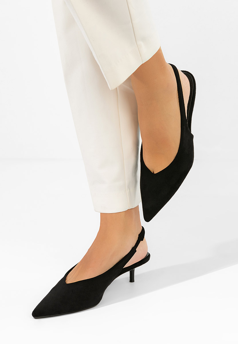 Czarne czółenka bez pięt Amadeea