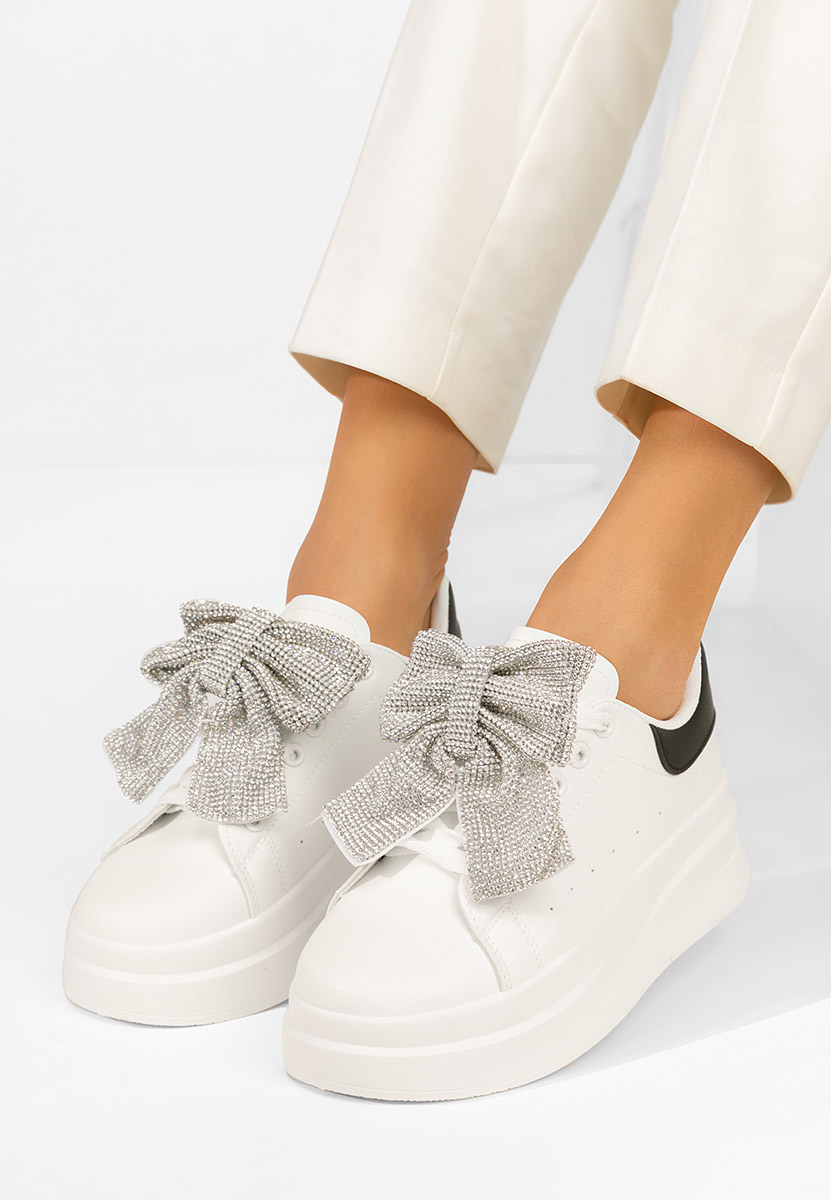 Białe sneakersy na platformie Anitta V2