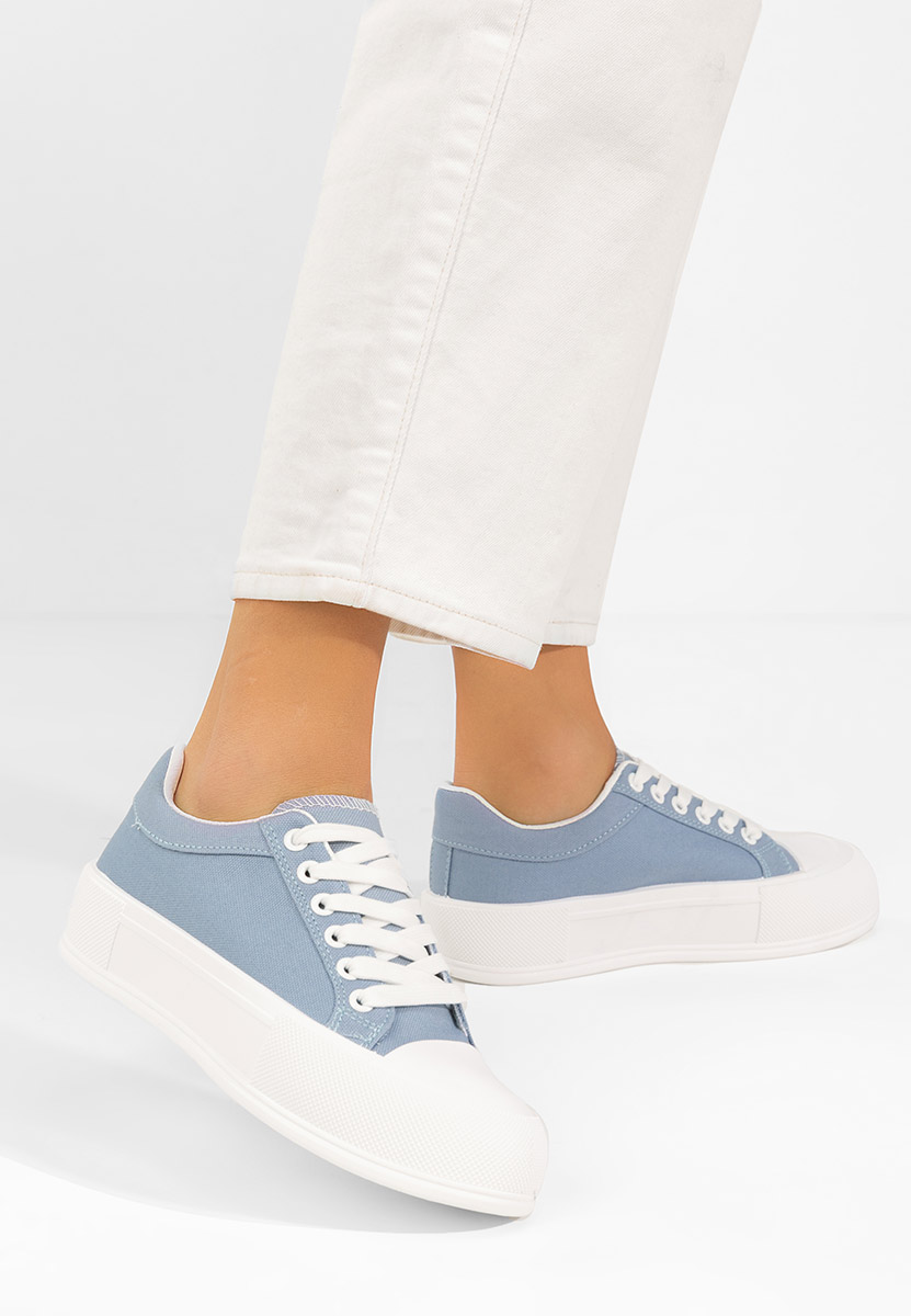 Granatowe trampki na platformie Antonea