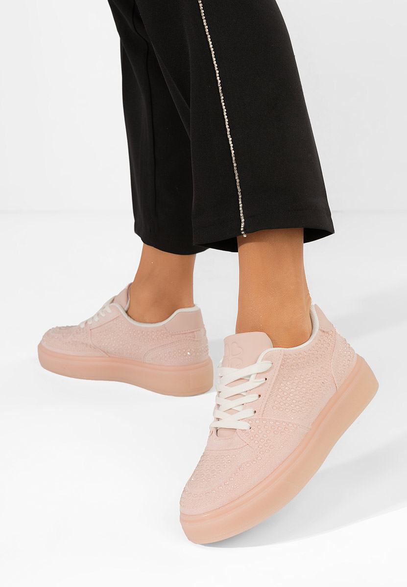 Różowe sneakersy damskie Olivina