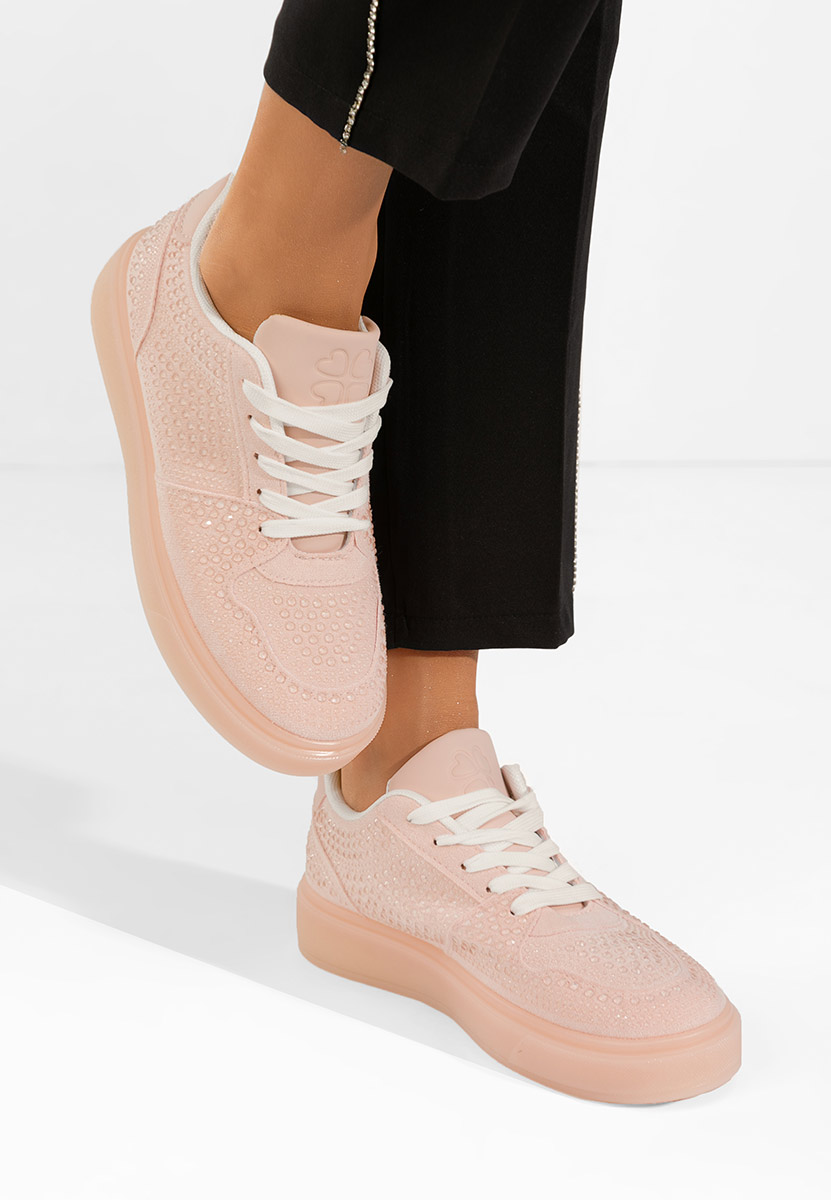Różowe sneakersy damskie Olivina