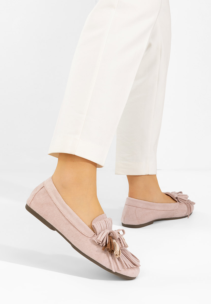 Różowe mokasyny damskie Sedania