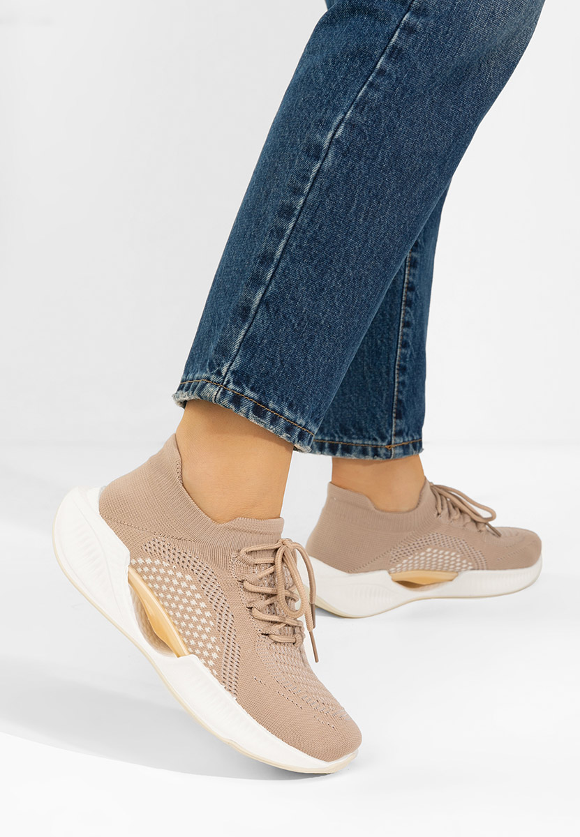 Khaki sneakersy damskie Euliana