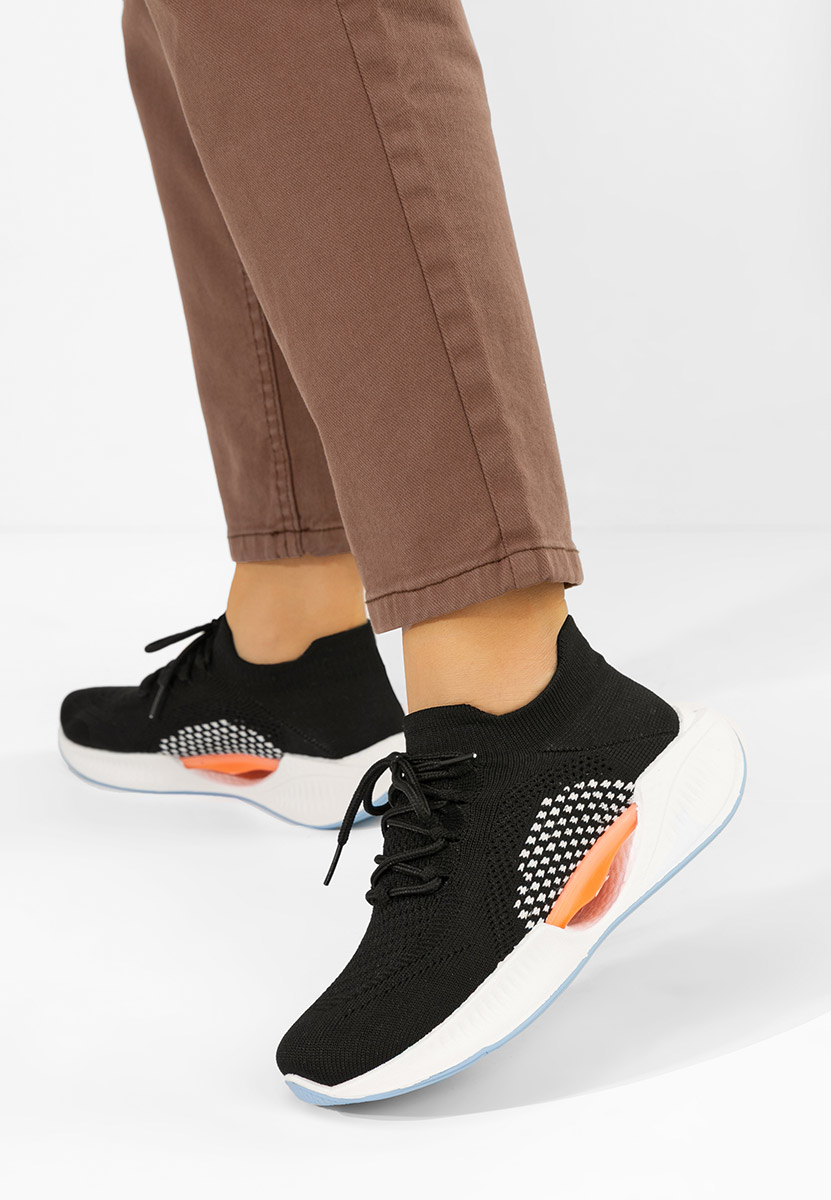 Czarne sneakersy damskie Euliana