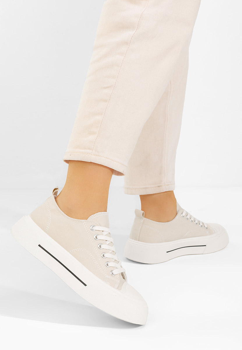 Beżowe trampki damskie Jessia