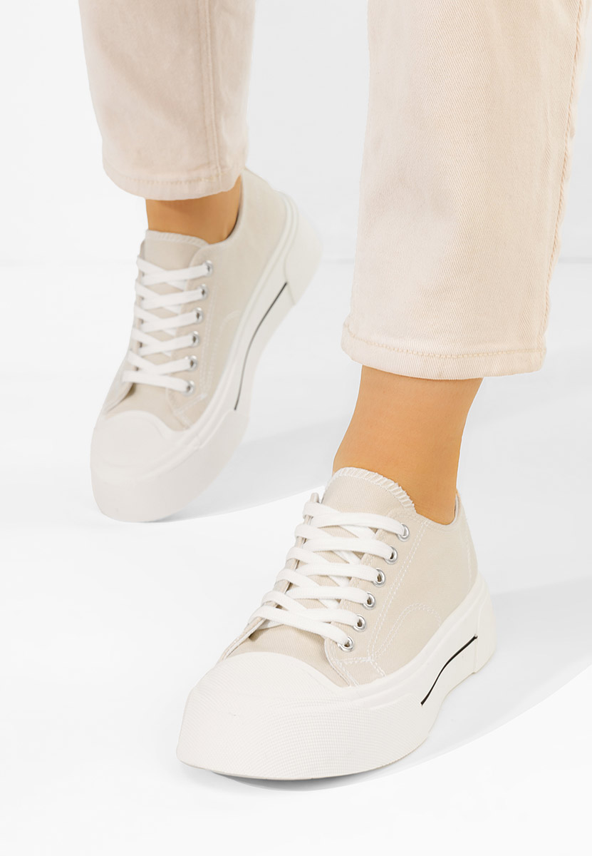 Beżowe trampki damskie Jessia