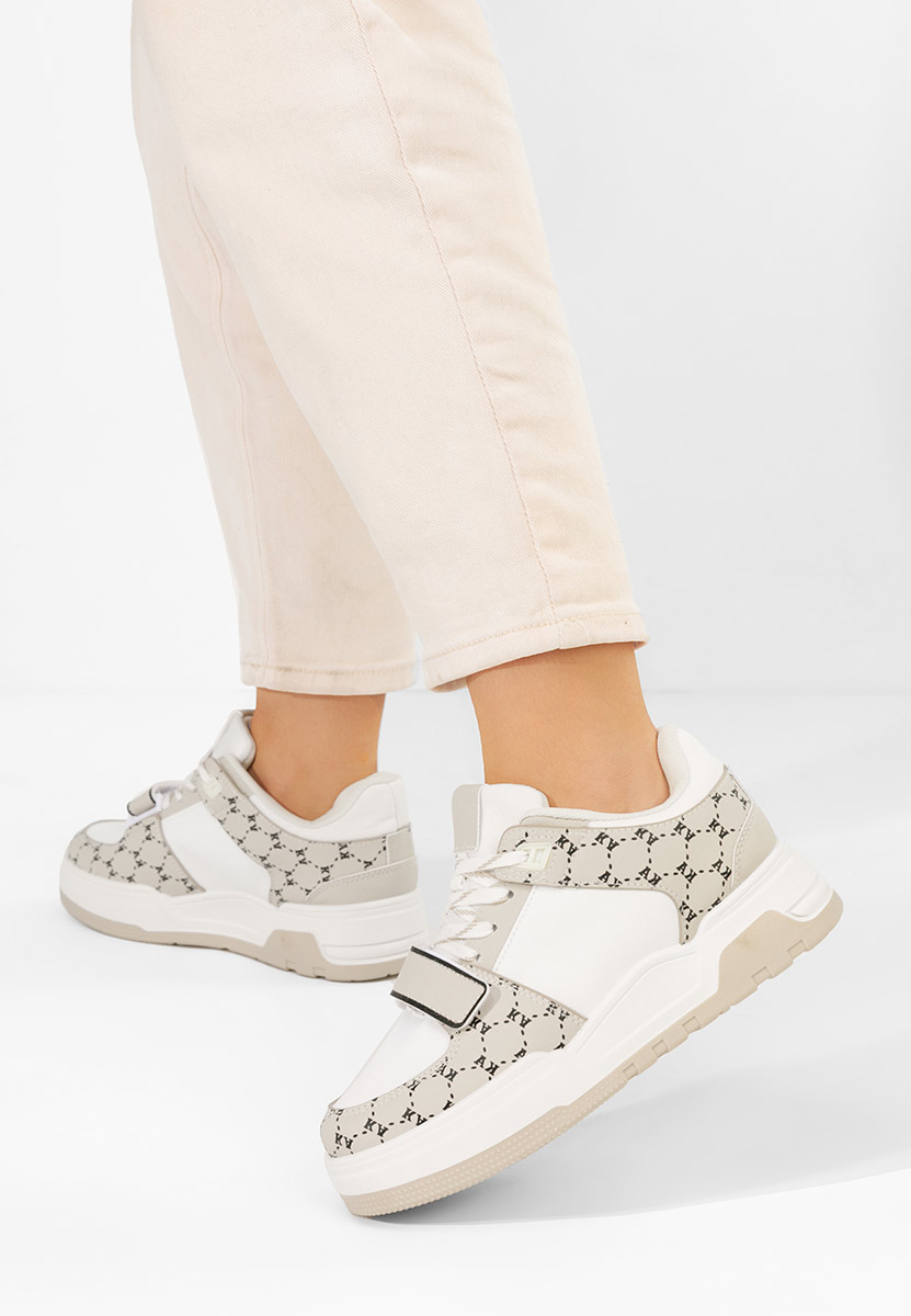 Beżowe sneakersy damskie Rosellia