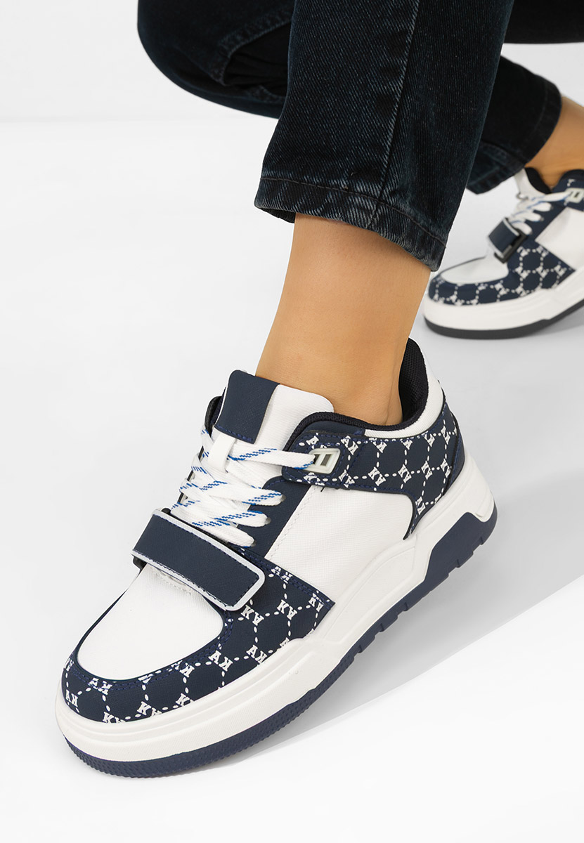 Granatowe sneakersy damskie Rosellia