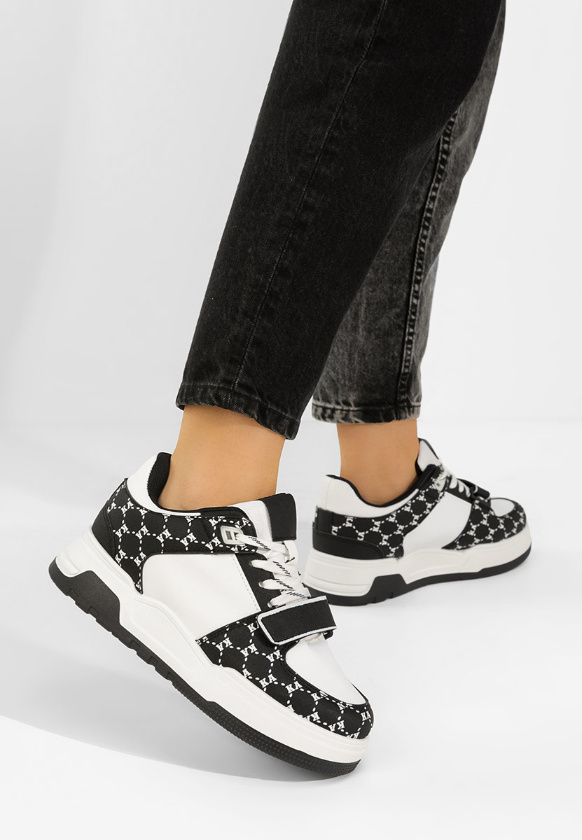 Czarne sneakersy damskie Rosellia