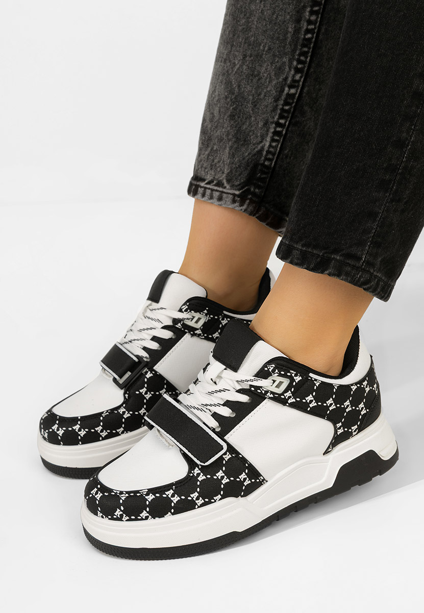 Czarne sneakersy damskie Rosellia