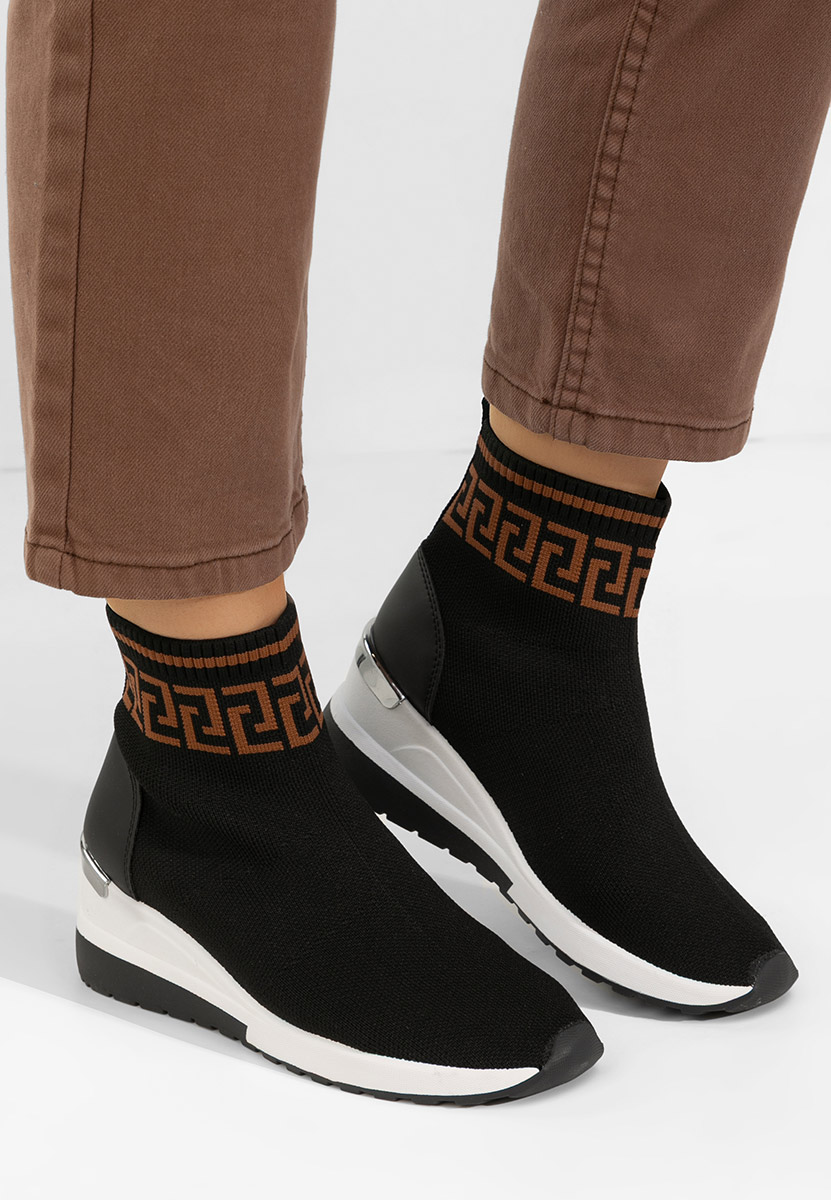 Czarne sneakersy wysokie Ofelina