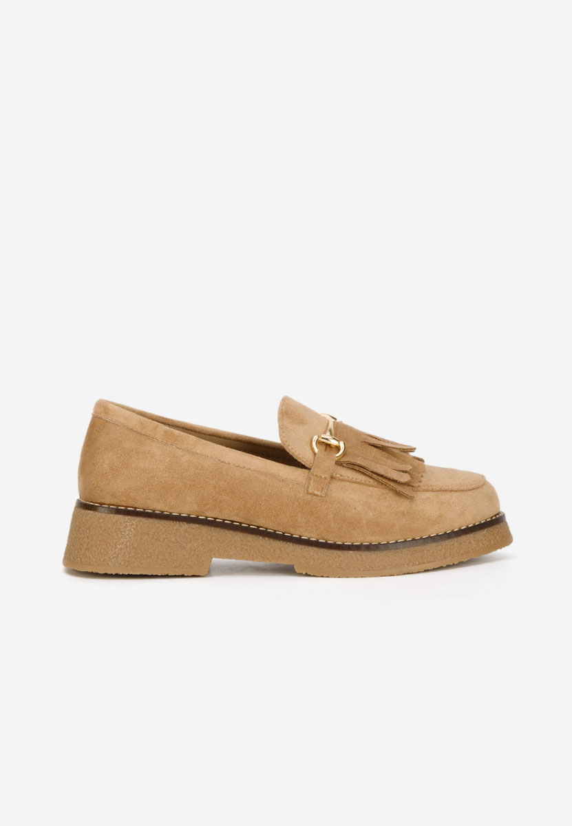 Khaki mokasyny damskie Kemily