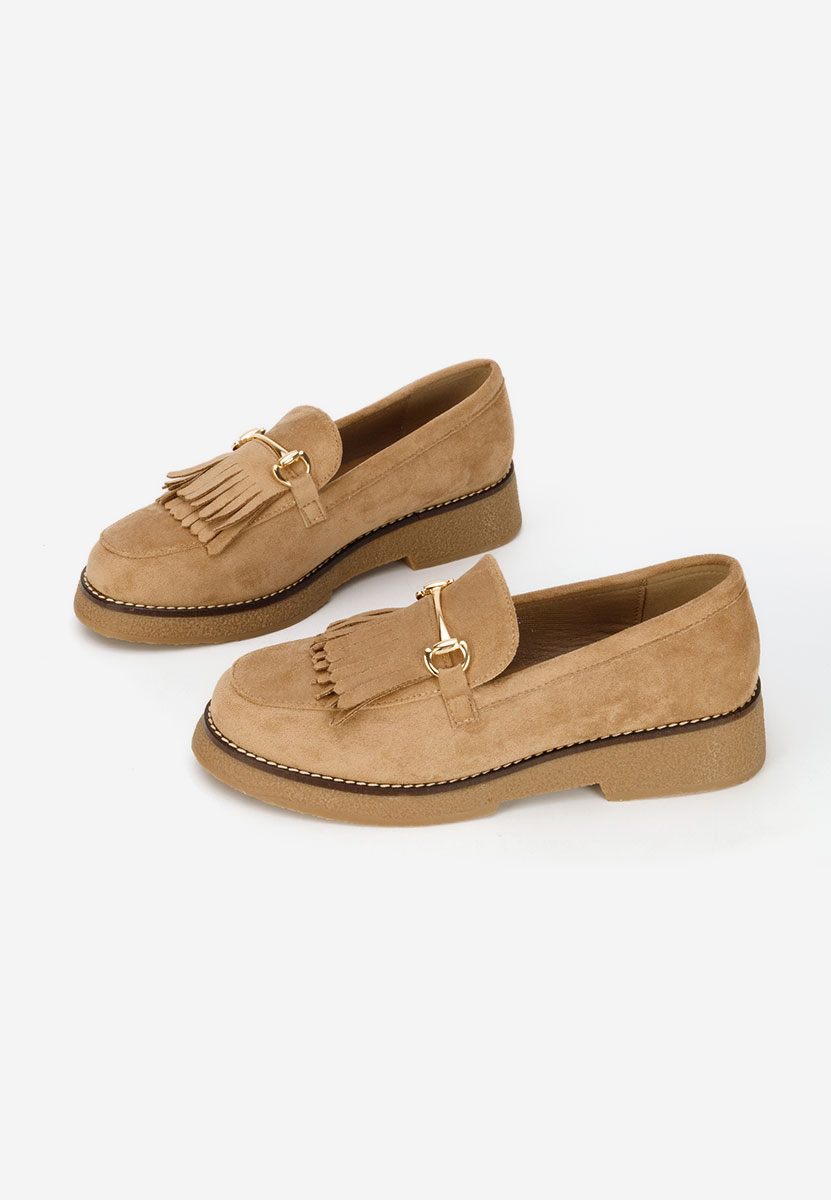 Khaki mokasyny damskie Kemily
