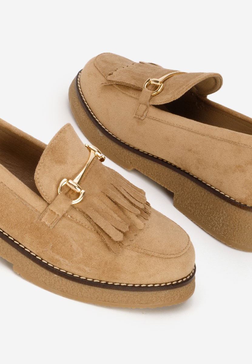 Khaki mokasyny damskie Kemily