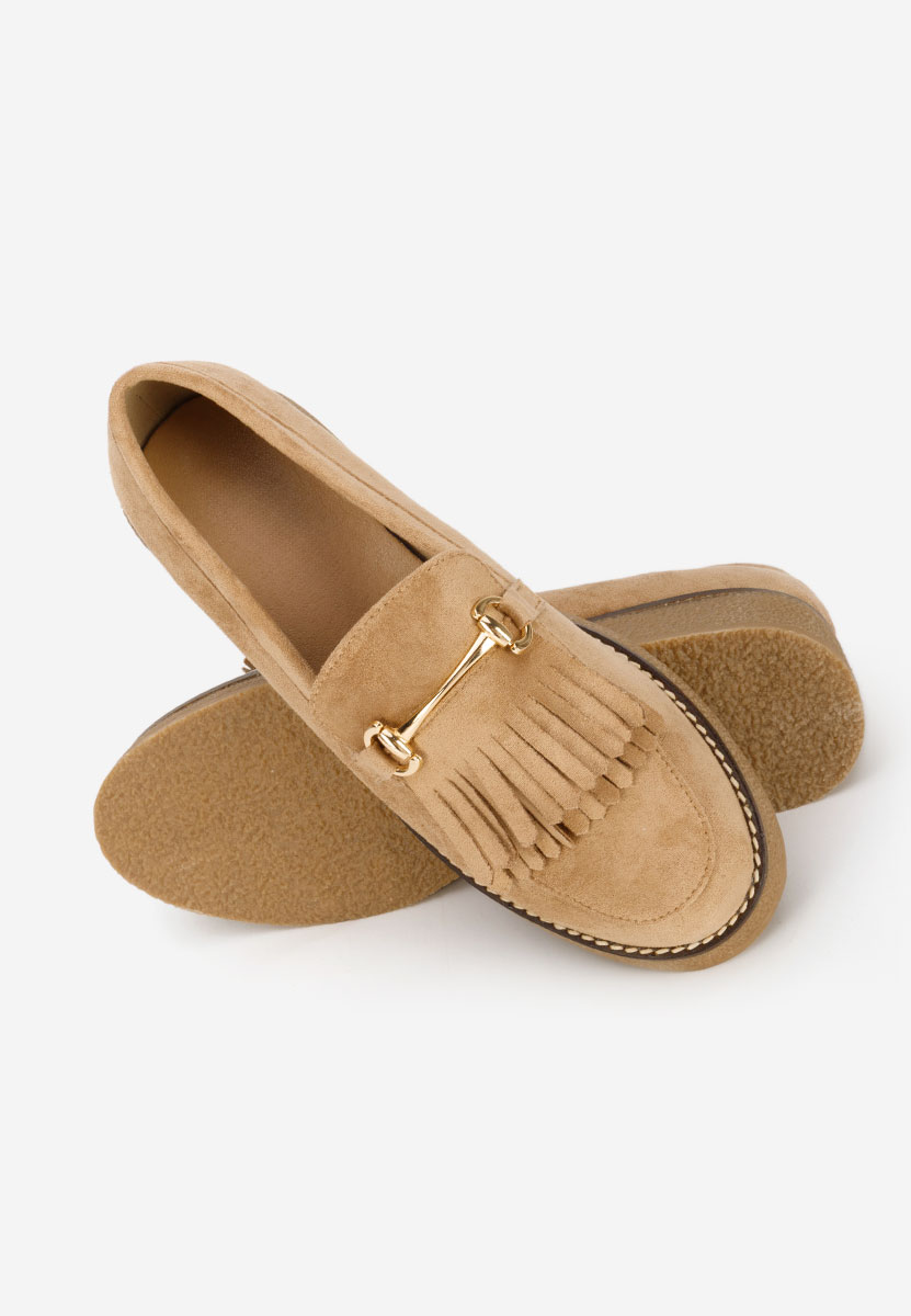 Khaki mokasyny damskie Kemily