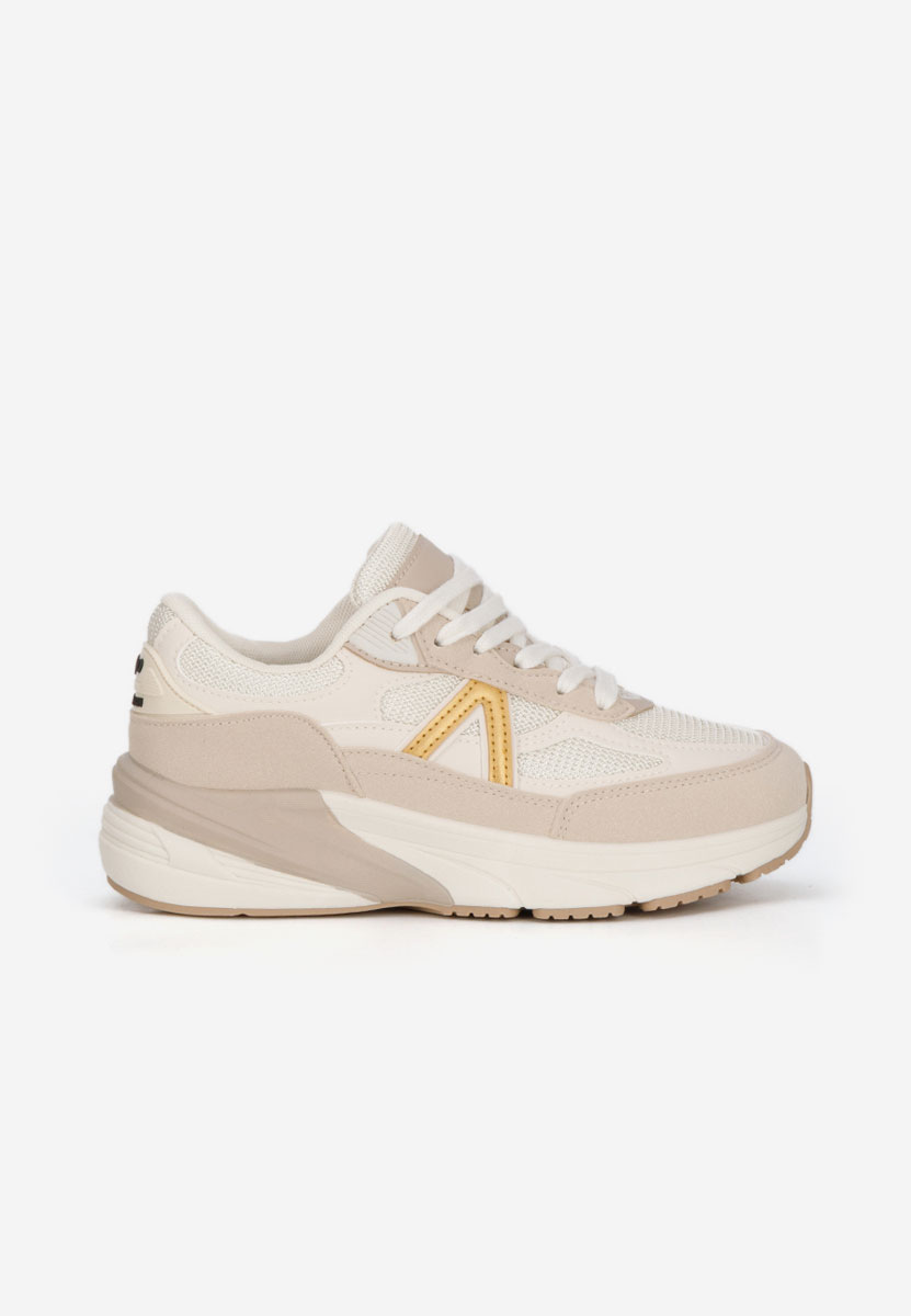 Khaki sneakersy damskie Sidonya