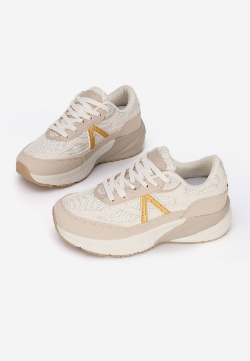 Khaki sneakersy damskie Sidonya